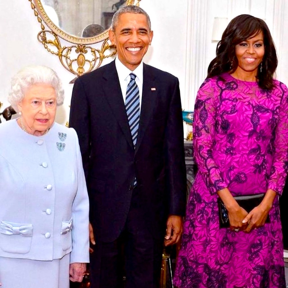 Michelle Obama Dress…… Oscar de la Renta Resort 2016 seen on Michelle Obama ASO